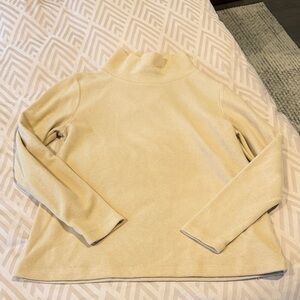 Dudley Stephens Park Slope Turtleneck - camel light fleece - size S